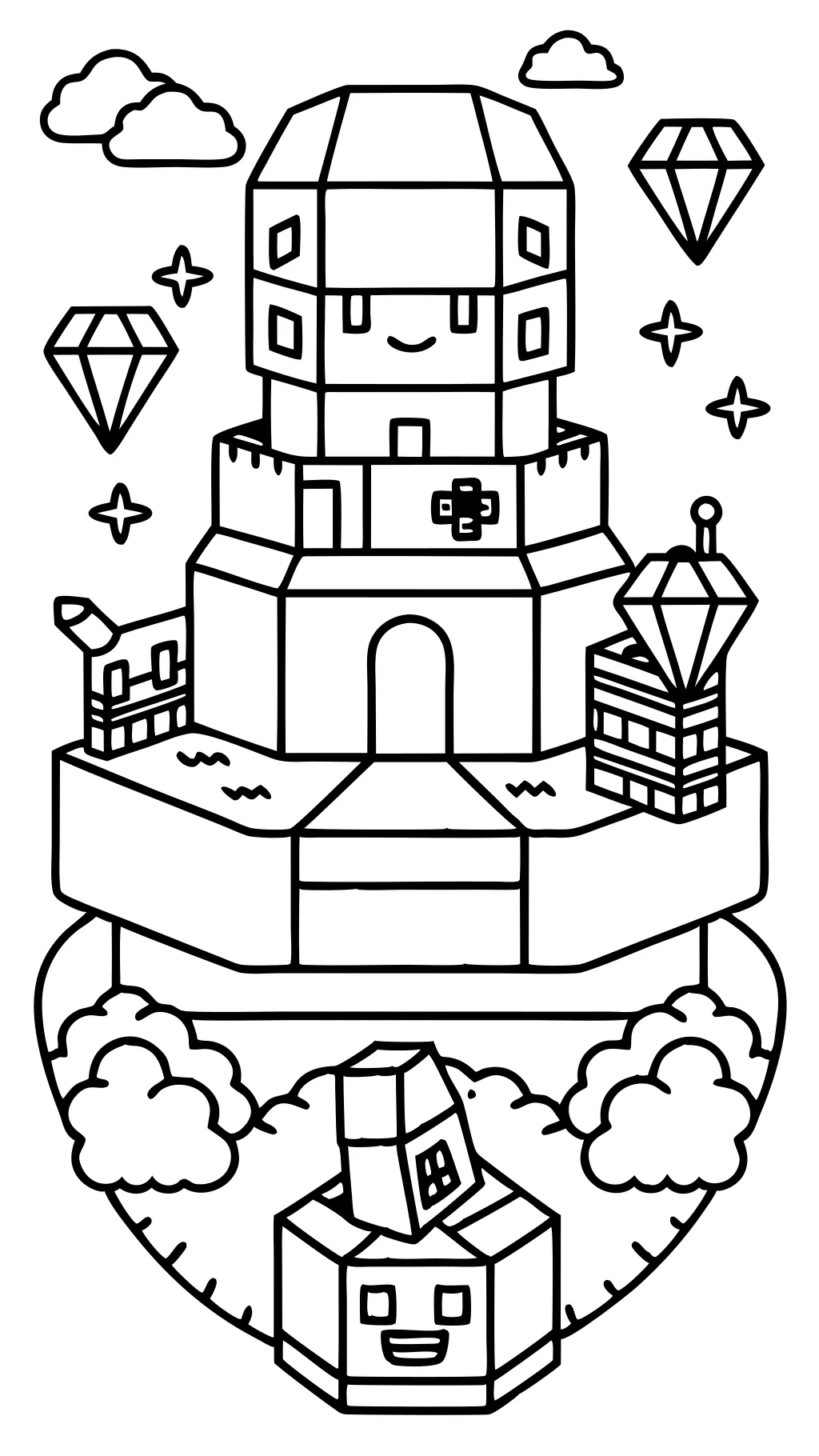 coloring pages for minecraft